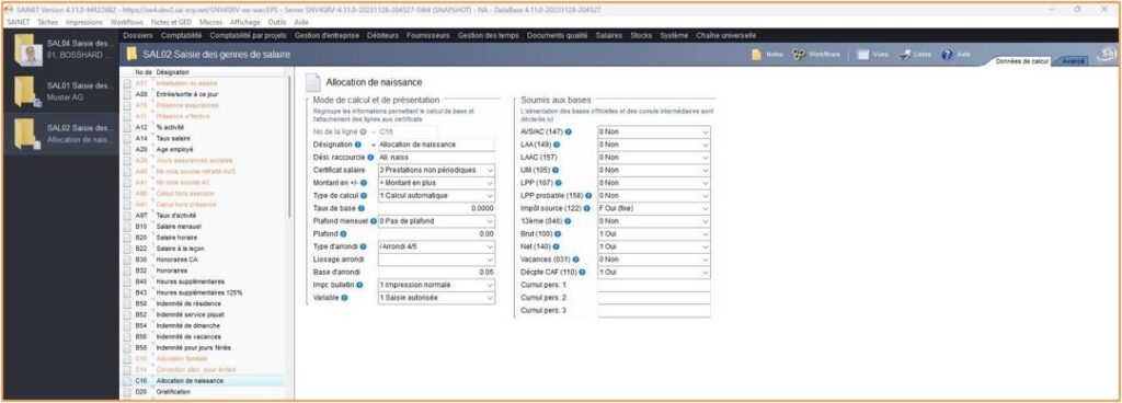 Gestion diversifiée des comptes de versement pour les employés