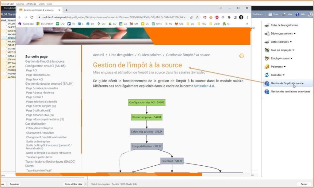Notifications, aides au contrôle