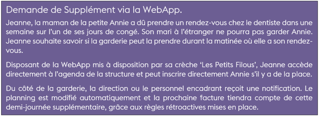 Des parents vers la structure